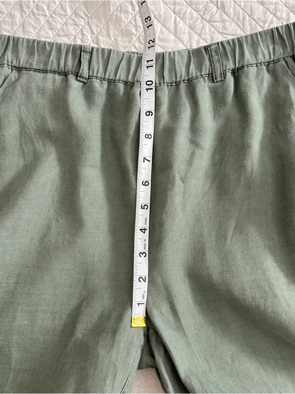Quince 100% European Linen Cropped Wide Leg Pants Women’s Medium - Picture 6 of 10